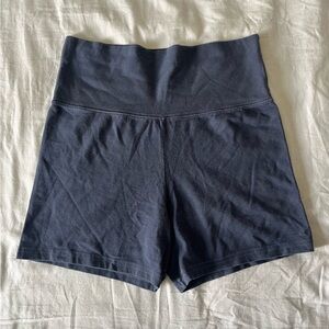 Brandy Melville Dark Blue High-Waisted Shorts